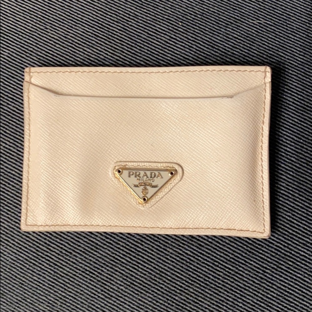 Prada leather card case